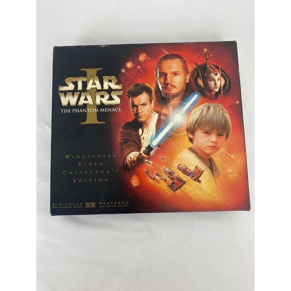 Star Wars Episode I: The Phantom Menace VHS, 2000, Widescreen Video Collector's